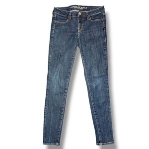 American Eagle Outfitters Women's Dark Blue Skinny‎ Jeans